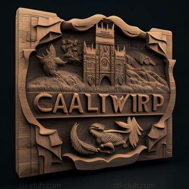 3D model Cardiff in the United Kingdom (STL)